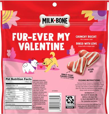 Show full view: Milk-Bone Pawberries & Creme Strawberry Flavored Dog Biscuits, 10-oz bag slide 3 of 12