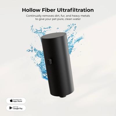 Show full view: Penthouse Paws Smart Wireless Dog & Cat Water Fountain Filter Replacement, Black, 118-oz slide 3 of 8