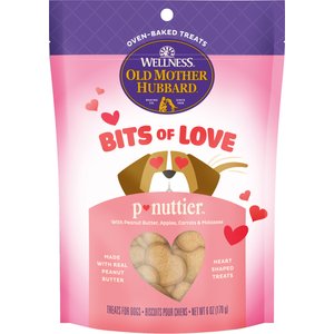 Old Mother Hubbard Bits of Love P-Nuttier Dog Treats, 6-oz bag