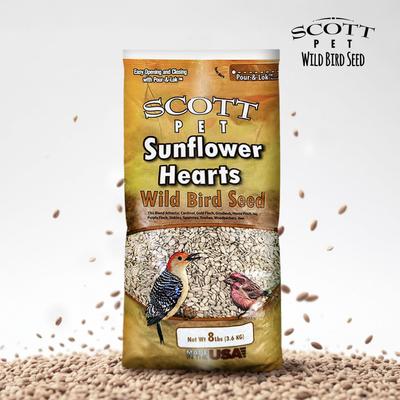 Show full view: SCOTT PET Sunflower Hearts Seed Cardinal Wild Bird Food, 8-lb bag slide 6 of 8