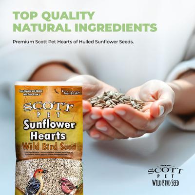 Show full view: SCOTT PET Sunflower Hearts Seed Cardinal Wild Bird Food, 8-lb bag slide 4 of 8