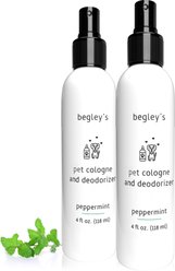 Begley's Pet Cologne & Deodorizer, Peppermint, 4-oz, 2 count