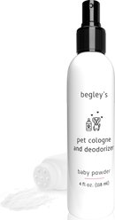 Begley's Pet Cologne & Deodorizer, Baby Powder, 4-oz, 1 count