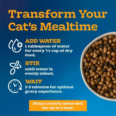 Show full view: Blue Buffalo Tastefuls Irresistible Gravy Experience Senior Chicken & Brown Rice Recipe Dry Cat Food, 3-lb bag slide 5 of 10