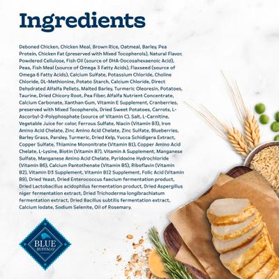 Show full view: Blue Buffalo Tastefuls Irresistible Gravy Experience Senior Chicken & Brown Rice Recipe Dry Cat Food, 3-lb bag slide 7 of 10