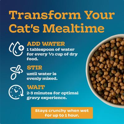 Show full view: Blue Buffalo Tastefuls Irresistible Gravy Experience Senior Chicken & Brown Rice Recipe Dry Cat Food, 5-lb bag slide 5 of 10