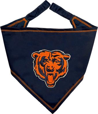 Show full view: Pets First NFL Chicago Bears Tie Around Dog & Cat Bandana, Large/X-Large slide 2 of 5