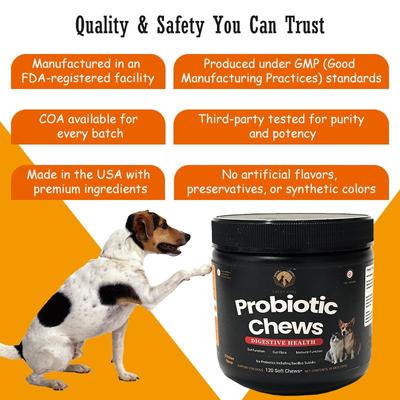 Show full view: Lucky Kare Probiotic Chicken Flavored Soft Chew Supplement for Dogs & Cats, 120 Count slide 5 of 6