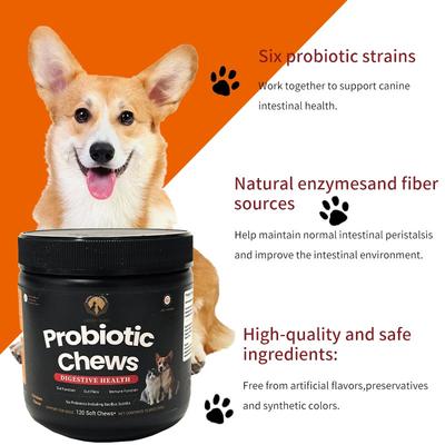 Show full view: Lucky Kare Probiotic Chicken Flavored Soft Chew Supplement for Dogs & Cats, 120 Count slide 3 of 6