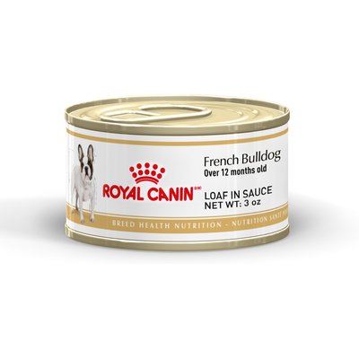 Royal Canin Royal Canin Breed Health Nutrition French Bulldog Loaf in Sauce Wet Dog Food, 3-oz can, pack of 24