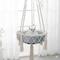 Show in main carousel: NonoPets Macrame Hanging Hammock Boho Rope Swing Cat Bed with Plush Cushion, Large slide 2 of 8