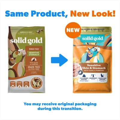 Show full view: Solid Gold Sensitive Stomach Quail & Pumpkin Grain-Free Dry Cat Food, 6-lb bag slide 3 of 12