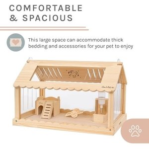Sam's Pets Biscuit Hamster Cage, Natural Oak
