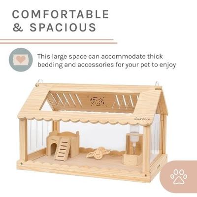 Show full view: Sam's Pets Biscuit Hamster Cage, Natural Oak slide 8 of 9