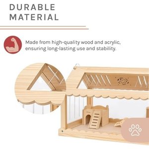 Sam's Pets Biscuit Hamster Cage, Natural Oak