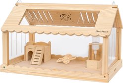 Sam's Pets Biscuit Hamster Cage, Natural Oak