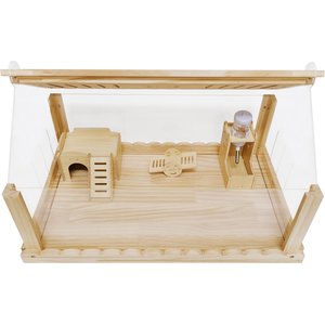 Sam's Pets Biscuit Hamster Cage, Natural Oak