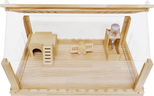 Show full view: Sam's Pets Biscuit Hamster Cage, Natural Oak slide 2 of 9