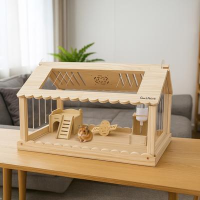 Show full view: Sam's Pets Biscuit Hamster Cage, Natural Oak slide 6 of 9