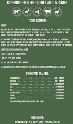 Show full view: Unbeetable Feeds Original Horse Feed, 50-lb bag slide 3 of 6