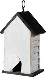 Glitzhome Solid Wood Fence Outdoor Garden Bird House slide 2 of 9
