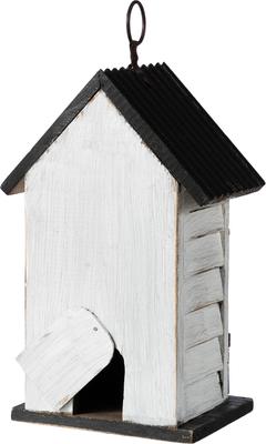 Show full view: Glitzhome Solid Wood Fence Outdoor Garden Bird House slide 7 of 9