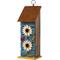 Show in main carousel: Glitzhome 2-Tiered Solid Wood & Metal Daisy Decorative Outdoor Garden Bird House slide 1 of 9