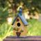 Show in main carousel: Glitzhome Distressed Solid Wood Cottage Garden Bird House with Bees & Flowers slide 3 of 9