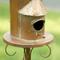 Show in main carousel: Glitzhome 53-in Farmhouse Faux Copper 2-Tiered Distressed Metal Decorative Garden Bird House with Stake slide 6 of 9