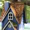 Show in main carousel: Glitzhome Oversized 3-Tiered Solid Wood Villa Decorative Outdoor Garden Bird House, Blue slide 5 of 9
