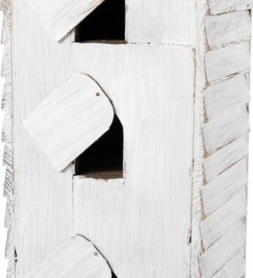 Show full view: Glitzhome Oversized 3-Tiered Solid Wood Villa Decorative Outdoor Garden Bird House, White slide 9 of 9