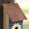 Show in main carousel: Glitzhome 2-Tiered Solid Wood & Metal Daisy Decorative Outdoor Garden Bird House slide 6 of 9
