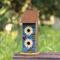 Show in main carousel: Glitzhome 2-Tiered Solid Wood & Metal Daisy Decorative Outdoor Garden Bird House slide 5 of 9