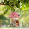 Show in main carousel: Glitzhome Resin Outdoor Garden Bird House, Pink slide 3 of 9