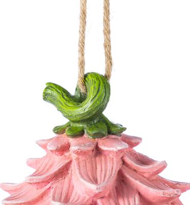 Show full view: Glitzhome Resin Outdoor Garden Bird House, Pink slide 7 of 9