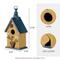 Show in main carousel: Glitzhome Distressed Solid Wood Cottage Garden Bird House with Bees & Flowers slide 2 of 9