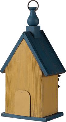 Show full view: Glitzhome Distressed Solid Wood Cottage Garden Bird House with Bees & Flowers slide 7 of 9