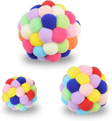 Show full view: SunGrow Fuzzy Balls with Bell Cat Toy, 3 count slide 2 of 7