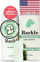 Barkle Advanced Mint Flavored Teeth Cleaning Oral Gel Dog & Cat Toothpaste with Tooth Brushing Kit, 3.8-oz tube (2-mos. supply) slide 1 of 7