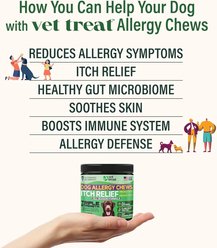Vet Treat Chicken Flavored Chews Allergy Supplement for Dogs, 12-oz bag, 170 count slide 2 of 6
