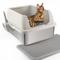 Show in main carousel: allforpaws Go Fresh Enclosed Stainless Steel Cat Litter Box, 21 x 16 x 11.8-in, Sand slide 1 of 6