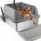 Show in main carousel: allforpaws Go Fresh Enclosed Stainless Steel Cat Litter Box, 21 x 16 x 11.8-in, Grey slide 1 of 9
