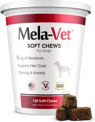 Mela-Vet Soft Chew Skin & Coat Supplement for Dogs & Cats, 120 count
