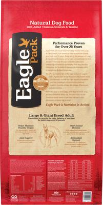 Show full view: Eagle Pack Chicken & Pork Large Breed Adult Dry Dog Food, 30-lb bag slide 3 of 12
