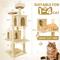 Show in main carousel: TSCOMON Multi-Level 58-in Plush Cat Tree & Condo, Beige slide 2 of 9