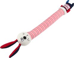 EYS GiGwi Plush Friendz Crunchy Neck Pink Bunny Squeaky Dog Plush Toy slide 2 of 6