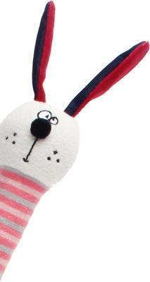 Show full view: EYS GiGwi Plush Friendz Crunchy Neck Pink Bunny Squeaky Dog Plush Toy slide 4 of 7