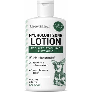 Chew + Heal Hydrocortisone Lotion for Dogs, 8-fl oz bottle
