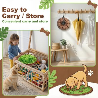 Show full view: Casfuy Snuffle Mat Interactive Puzzle Dog Toy slide 7 of 8