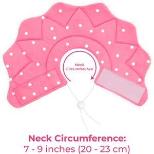 SunGrow Post-Surgery Soft Cone Dog & Cat Recovery Collar, Pink, Small